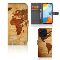 Xiaomi Redmi 10C | Flip Cover | Wereldkaart