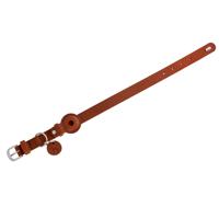 HUNTER Hondenhalsband met Apple AirTag-houder Viborg, cognac, Maat: 60