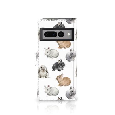 Telefoonhoesje | Met pasjeshouder | voor Google Pixel 7 Pro Konijntjes
