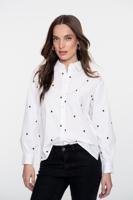 Geisha Blouse Hearts 53534-14 Blouse 0 White/black