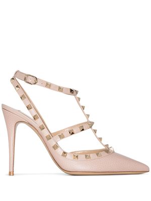 Valentino Garavani escarpins Rockstud 10 mm en cuir - Tons neutres