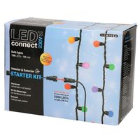 LED connect kerstverlichting gekleurd buiten 100 lampjes - thumbnail