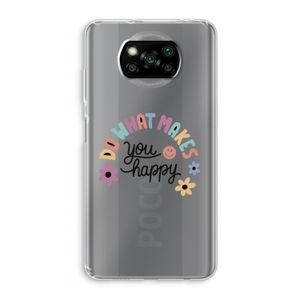 Happy days: Xiaomi Poco X3 NFC Transparant Hoesje