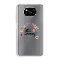 Happy days: Xiaomi Poco X3 NFC Transparant Hoesje