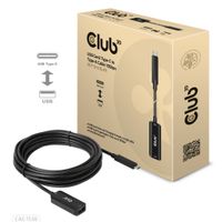 club3D USB-kabel USB 3.2 Gen2 (USB 3.1 Gen2) USB-C stekker, USB-B bus 5.00 m Zwart CAC-1536 - thumbnail