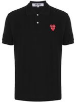 Comme Des Garçons Play polo à patch logo - Noir