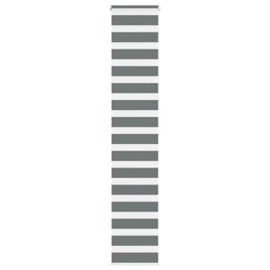VidaXL Zebra rolgordijn 45x200 cm stofbreedte 40,9 cm donkergrijs