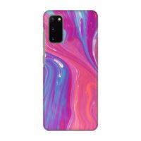 Paarse stroom: Volledig geprint Samsung Galaxy S20 Hoesje