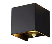 LED wandlamp Cube | 6W | Zwart | 3000K | Met sensor | IP65 | ThatsLed | Lamp kopen | ThatsLed | Lamp kopen | ThatsLed | Lamp kopen | ThatsLed | Lamp