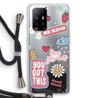 Positivity: Oppo A95 5G Transparant Hoesje met koord
