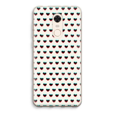 Hartjes: Xiaomi Redmi 5 Transparant Hoesje