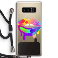 Lip Palette: Samsung Galaxy Note 8 Transparant Hoesje met koord