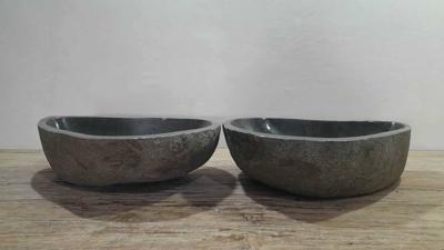 Doppelwaschbecken Flussstein RL250310AB, 53x38x15 cm