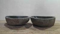 Doppelwaschbecken Flussstein RL250310AB, 53x38x15 cm