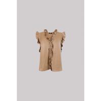 Jansen Amsterdam - Bruin | Dames | Blouse | Bruin | 46 | regular | Kamst mode Jansen Amsterdam - Bruin | Dames | Blouse | Bruin | 46 | regular | Kamst mode