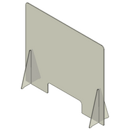 Kunststof kuchscherm 1000x700mm Kunststof kuchscherm 1000x700mm
