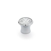 Deurknop Rei 943 Cirkelvormig Verchroomd Kristal Aluminium 4 Stuks (Ø 27 x 23 mm)