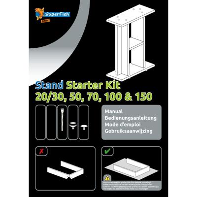 Superfish Start 50 Meubel Wit - Stevig Aquarium Onderstel tot 50L, Fris Design & Eenvoudige Montage