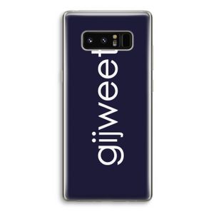Gijweet: Samsung Galaxy Note 8 Transparant Hoesje