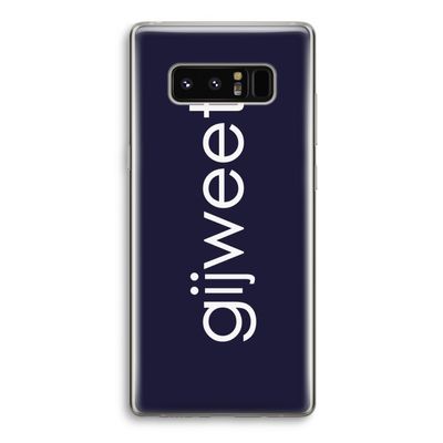 Gijweet: Samsung Galaxy Note 8 Transparant Hoesje
