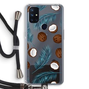 Kokosnoot roze: OnePlus Nord N10 5G Transparant Hoesje met koord