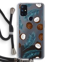 Kokosnoot roze: OnePlus Nord N10 5G Transparant Hoesje met koord