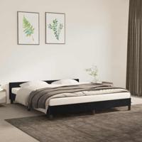 Bedframe zonder matras 180x200 cm fluweel zwart - thumbnail
