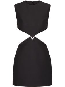 Valentino Garavani robe courte Crepe Couture - Noir