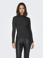 Only Onlemma Ls Glitter Top Jrs Noos T-shirt Lange Mouw Black Glitter
