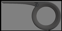 Kettingscherm Herrmans Fuse 38T - mat zwart