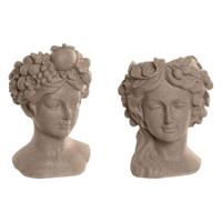 Home ESPRIT Beige Hars Romantiek 18 X 20 X 29 CM (2 Stuks)