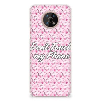 Nokia G50 Silicone-hoesje Flowers Pink DTMP Nokia G50 Silicone-hoesje Flowers Pink DTMP