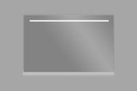 Aluminium spiegel met LED verlichting en onderverlichting 120
