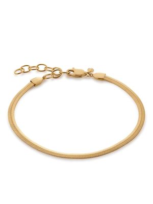 Monica Vinader bracelet en maille serpent - Or