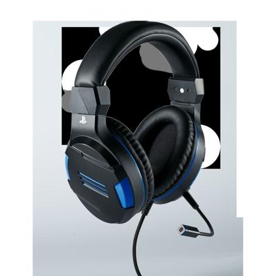 Hoofdtelefoon met microfoon Nacon 225847 Multicolour Zwart/Blauw