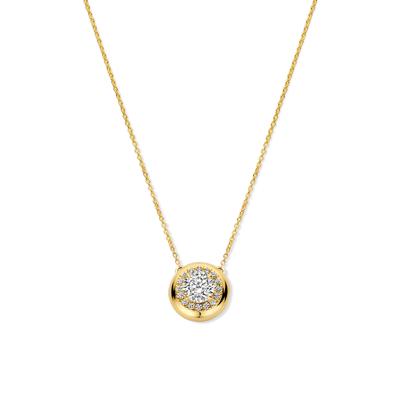 14k Geelgouden Collier met Lab Grown Diamant - Totaal Diamantgewicht 0.49ct