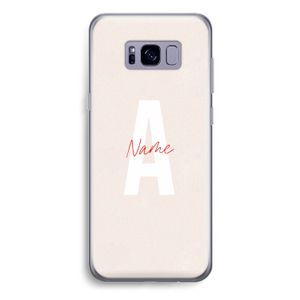 Strawberry Milkshake: Samsung Galaxy S8 Plus Transparant Hoesje