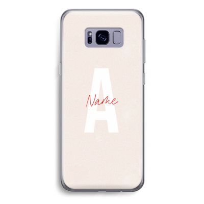 Strawberry Milkshake: Samsung Galaxy S8 Plus Transparant Hoesje