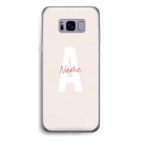 Strawberry Milkshake: Samsung Galaxy S8 Plus Transparant Hoesje