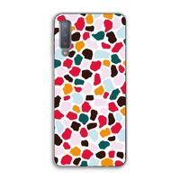 Colored Giraffe: Samsung Galaxy A7 (2018) Transparant Hoesje