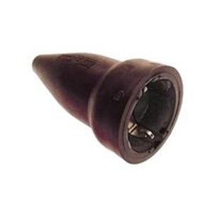Schwabe Contrastekker Rubber 230 V, 16 A zwart IP20