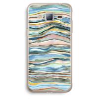 Watercolor Agate: Samsung Galaxy J3 (2016) Transparant Hoesje - thumbnail