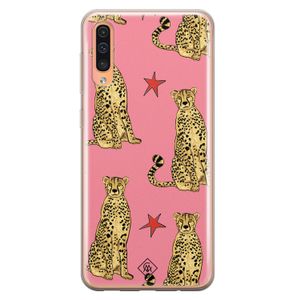 Samsung Galaxy A50/A30s siliconen hoesje - The pink leopard