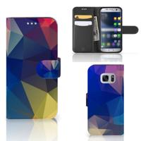Samsung Galaxy S7 | Book Case | Polygon Dark