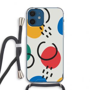 Illustratieve pop 3: iPhone 12 mini Transparant Hoesje met koord