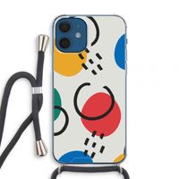 Illustratieve pop 3: iPhone 12 mini Transparant Hoesje met koord