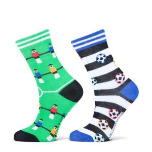 Kinder sokken van katoen met voetbal dessin