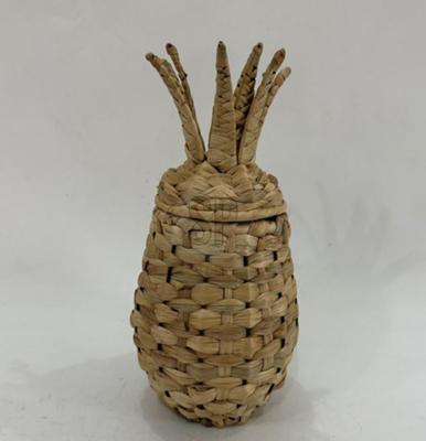 CosyDecor Ananas mand riet/rotan 30cm opberg