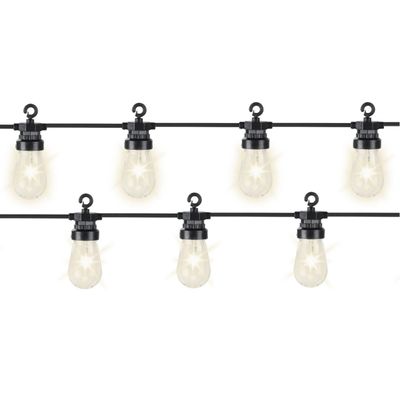 Tuinverlichting lichtsnoeren met 20 lampjes/bollampjes 950 cm