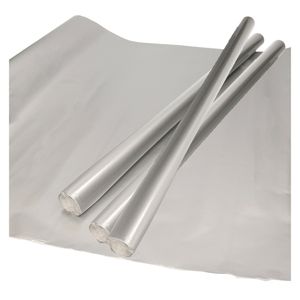 Multipak van 3x stuks luxe inpakpapier/cadeaupapier metallic zilver 200 x 70 cm